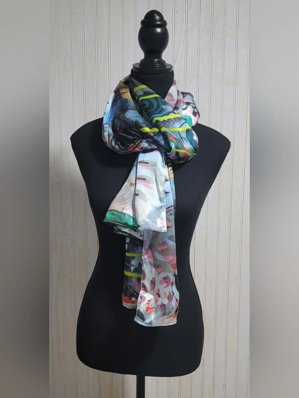 Michael Birch 100% Silk Scarf Brighton Royal Pavilion Print Made in UK OS